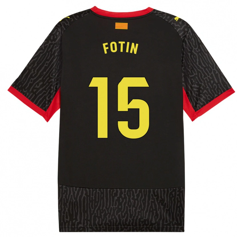 Danxen Herren Rareș Fotin #15 Schwarz Gelb Rot Auswärtstrikot Trikot 2026/27 T-Shirt Österreich