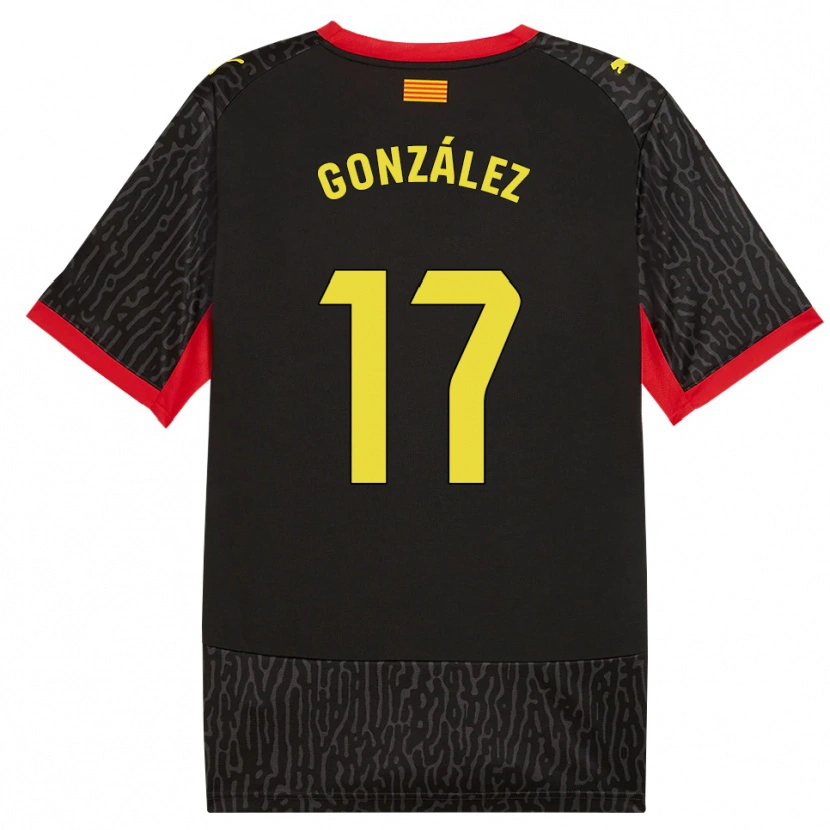 Danxen Herren Javi González #17 Schwarz Gelb Rot Auswärtstrikot Trikot 2026/27 T-Shirt Österreich