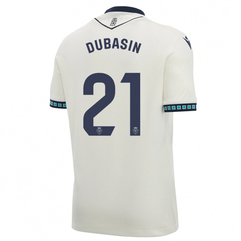 Danxen Herren Jonathan Dubasin #21 Weiß Schwarz Hellblau Auswärtstrikot Trikot 2026/27 T-Shirt Österreich