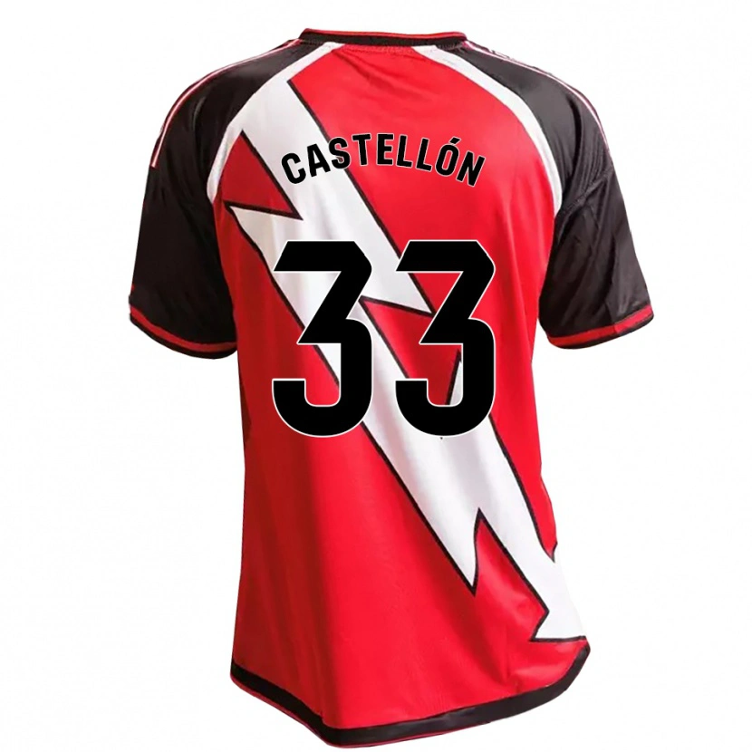 Danxen Herren Sergio Castellón #33 Rot Schwarz Weiß Auswärtstrikot Trikot 2026/27 T-Shirt Österreich