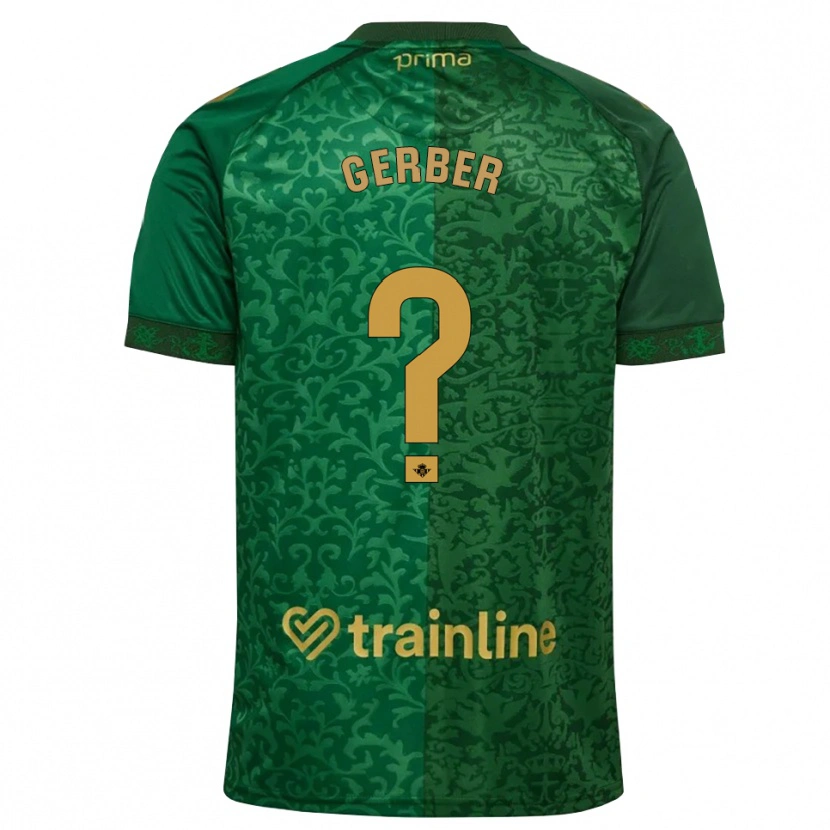 Danxen Herren Andrew Gerber #0 Waldgrün Dunkelgoldrute Auswärtstrikot Trikot 2026/27 T-Shirt Österreich