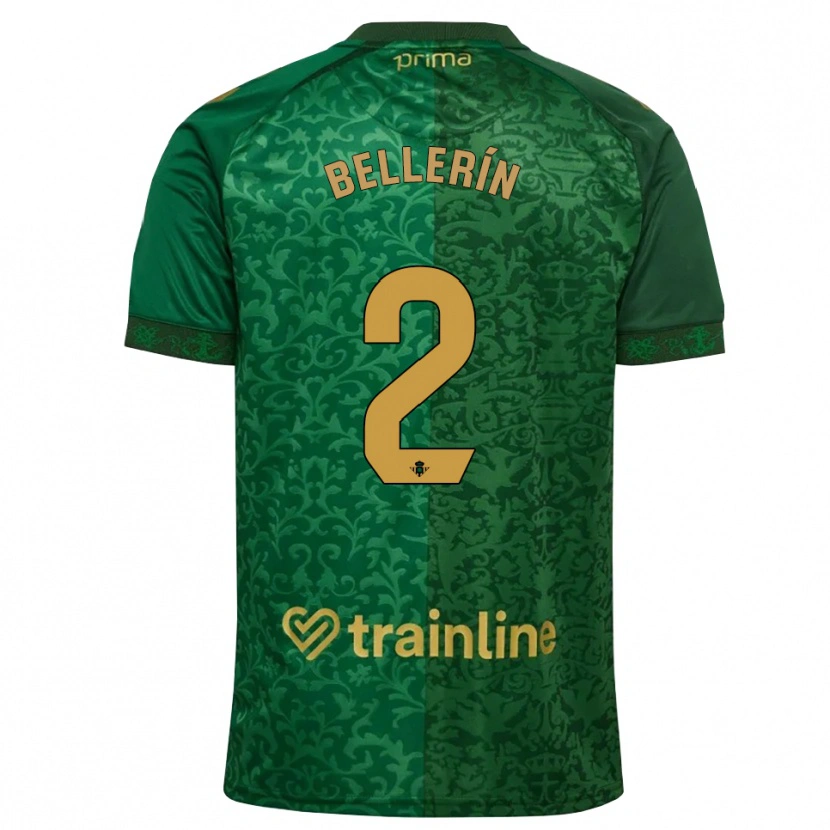 Danxen Herren Héctor Bellerín #2 Waldgrün Dunkelgoldrute Auswärtstrikot Trikot 2026/27 T-Shirt Österreich