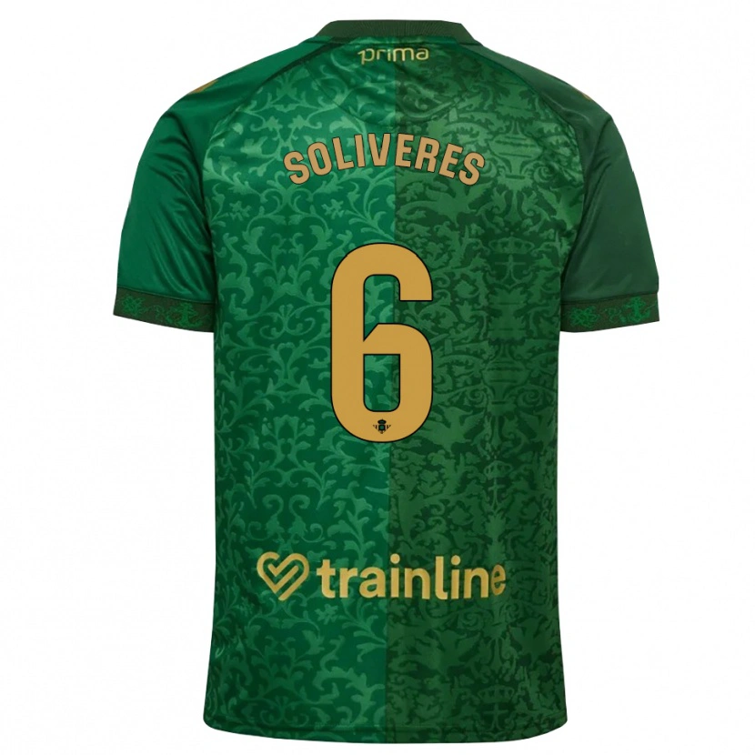 Danxen Herren Gema Soliveres #6 Waldgrün Dunkelgoldrute Auswärtstrikot Trikot 2026/27 T-Shirt Österreich