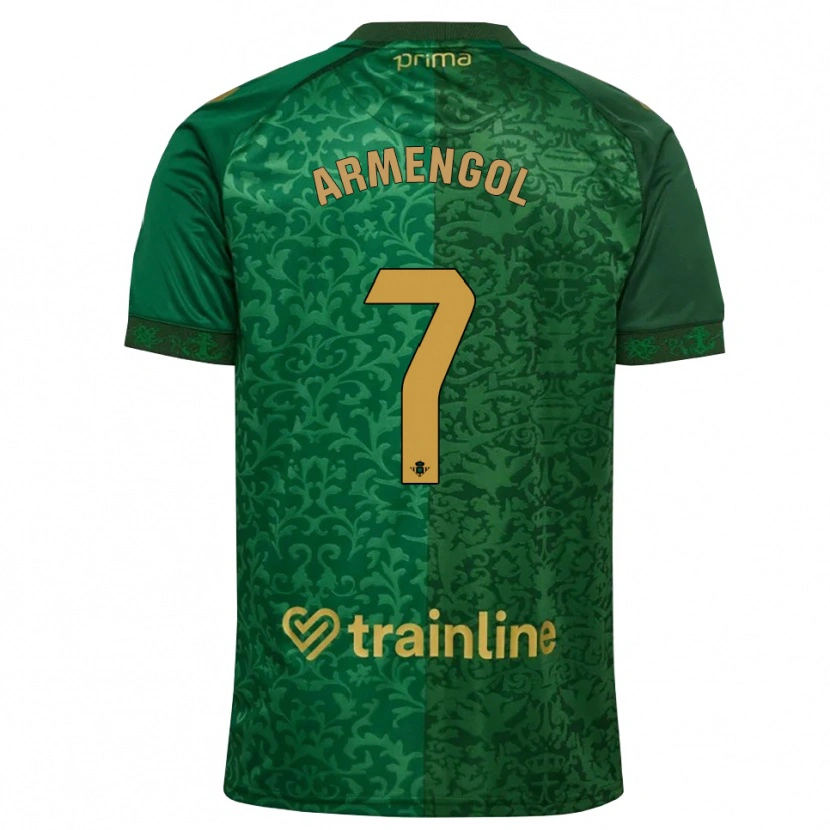 Danxen Herren Carla Armengol Joaniquet #7 Waldgrün Dunkelgoldrute Auswärtstrikot Trikot 2026/27 T-Shirt Österreich