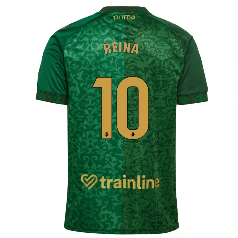 Danxen Herren Carlos Reina #10 Waldgrün Dunkelgoldrute Auswärtstrikot Trikot 2026/27 T-Shirt Österreich