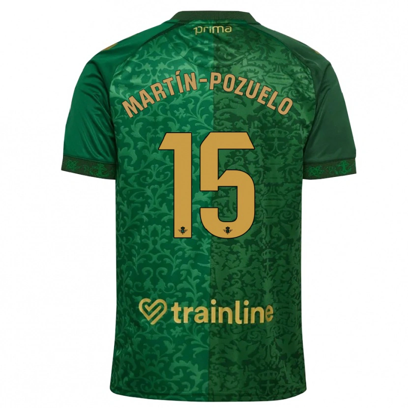 Danxen Herren Esther Martín-Pozuelo #15 Waldgrün Dunkelgoldrute Auswärtstrikot Trikot 2026/27 T-Shirt Österreich
