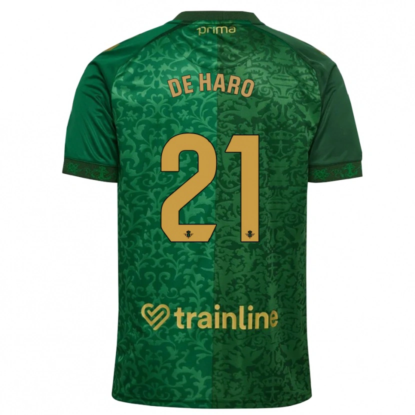 Danxen Herren Alberto De Haro #21 Waldgrün Dunkelgoldrute Auswärtstrikot Trikot 2026/27 T-Shirt Österreich