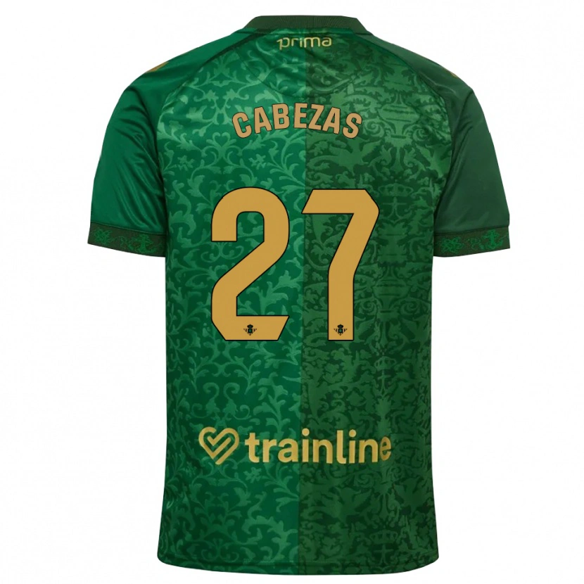 Danxen Herren Ángela Cabezas #27 Waldgrün Dunkelgoldrute Auswärtstrikot Trikot 2026/27 T-Shirt Österreich