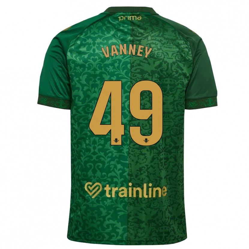 Danxen Herren Dylan Vanney #49 Waldgrün Dunkelgoldrute Auswärtstrikot Trikot 2026/27 T-Shirt Österreich