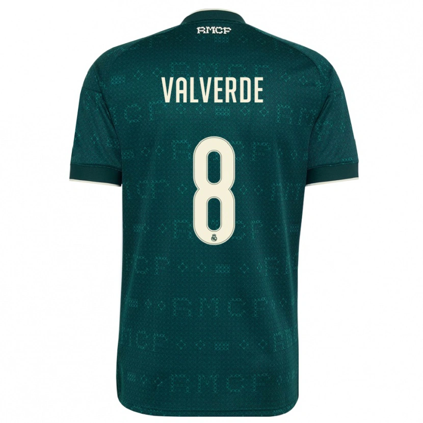Danxen Herren Federico Valverde #8 Dunkelgrauweiß Auswärtstrikot Trikot 2026/27 T-Shirt Österreich