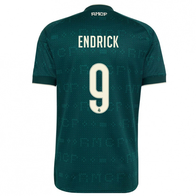 Danxen Herren Endrick Felipe Moreira De Sousa #9 Dunkelgrauweiß Auswärtstrikot Trikot 2026/27 T-Shirt Österreich