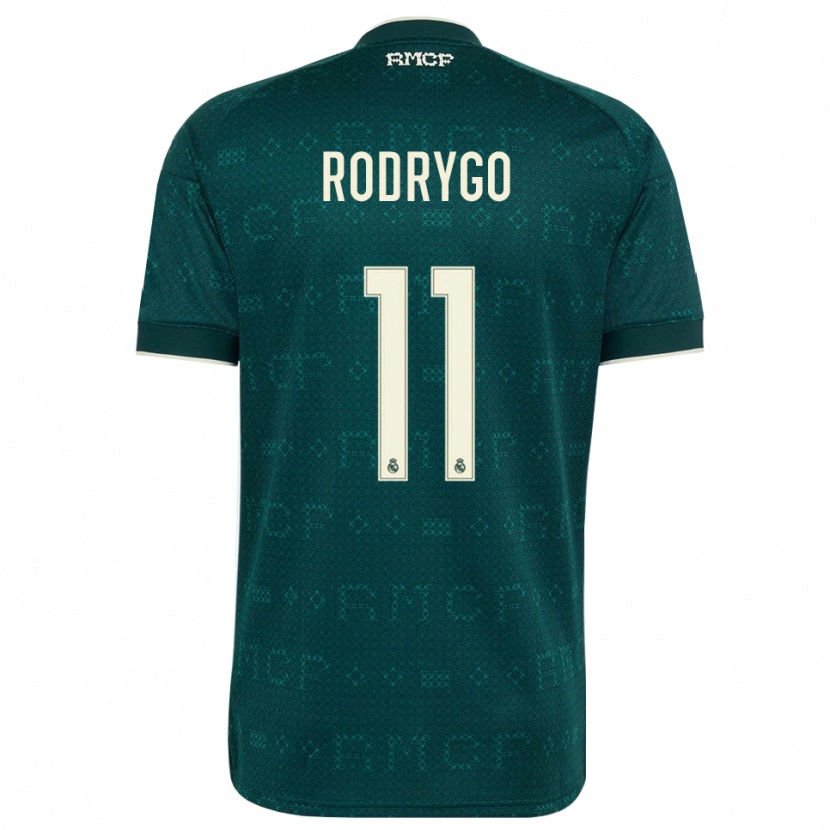 Danxen Herren Rodrygo Silva De Goes #11 Dunkelgrauweiß Auswärtstrikot Trikot 2026/27 T-Shirt Österreich