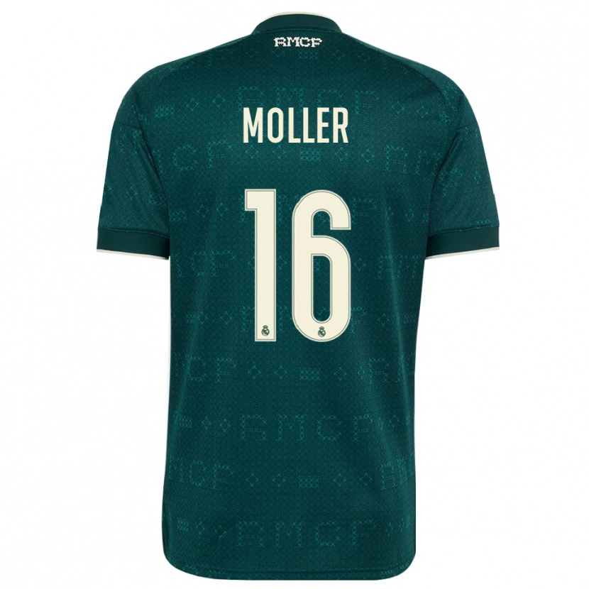 Danxen Herren Caroline Moller #16 Dunkelgrauweiß Auswärtstrikot Trikot 2026/27 T-Shirt Österreich