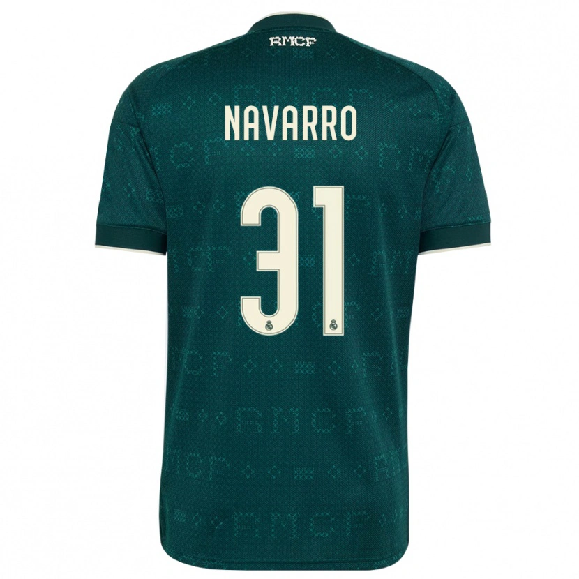 Danxen Herren Javi Navarro #31 Dunkelgrauweiß Auswärtstrikot Trikot 2026/27 T-Shirt Österreich