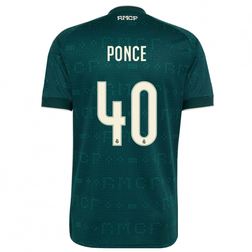 Danxen Herren Guille Ponce #40 Dunkelgrauweiß Auswärtstrikot Trikot 2026/27 T-Shirt Österreich
