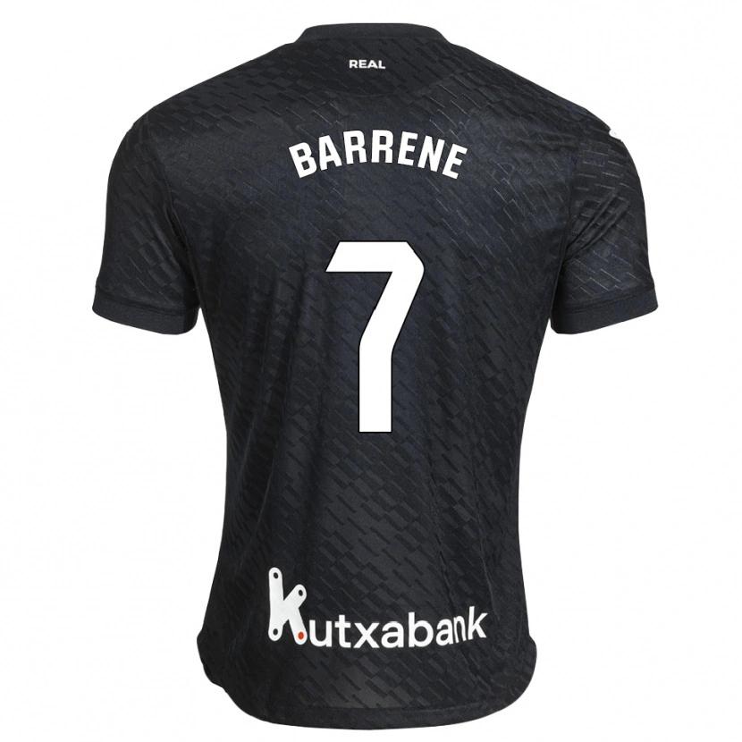 Danxen Herren Ander Barrenetxea #7 Schwarz Weiß Auswärtstrikot Trikot 2026/27 T-Shirt Österreich