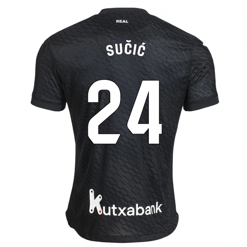 Danxen Herren Luka Sucic #24 Schwarz Weiß Auswärtstrikot Trikot 2026/27 T-Shirt Österreich
