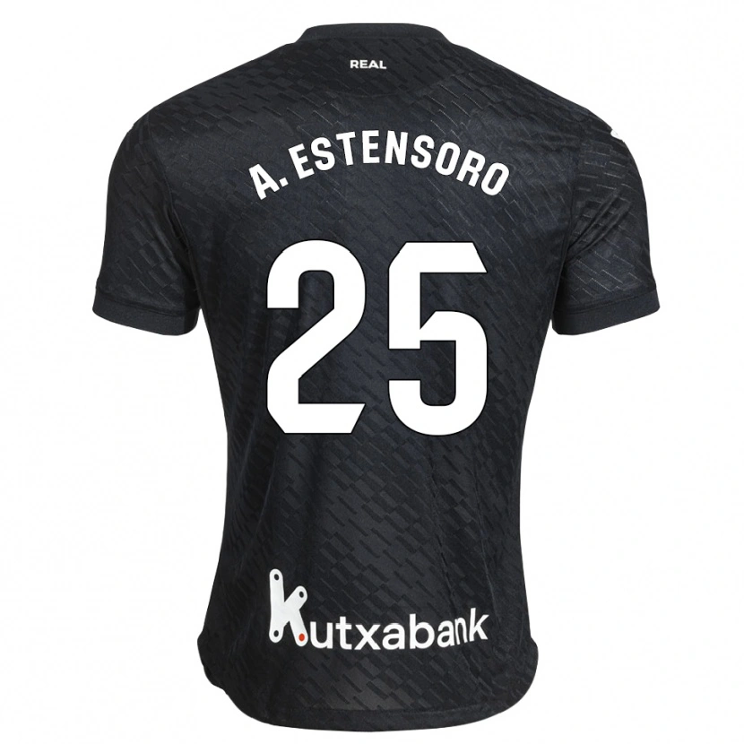Danxen Herren Alazne Estensoro #25 Schwarz Weiß Auswärtstrikot Trikot 2026/27 T-Shirt Österreich