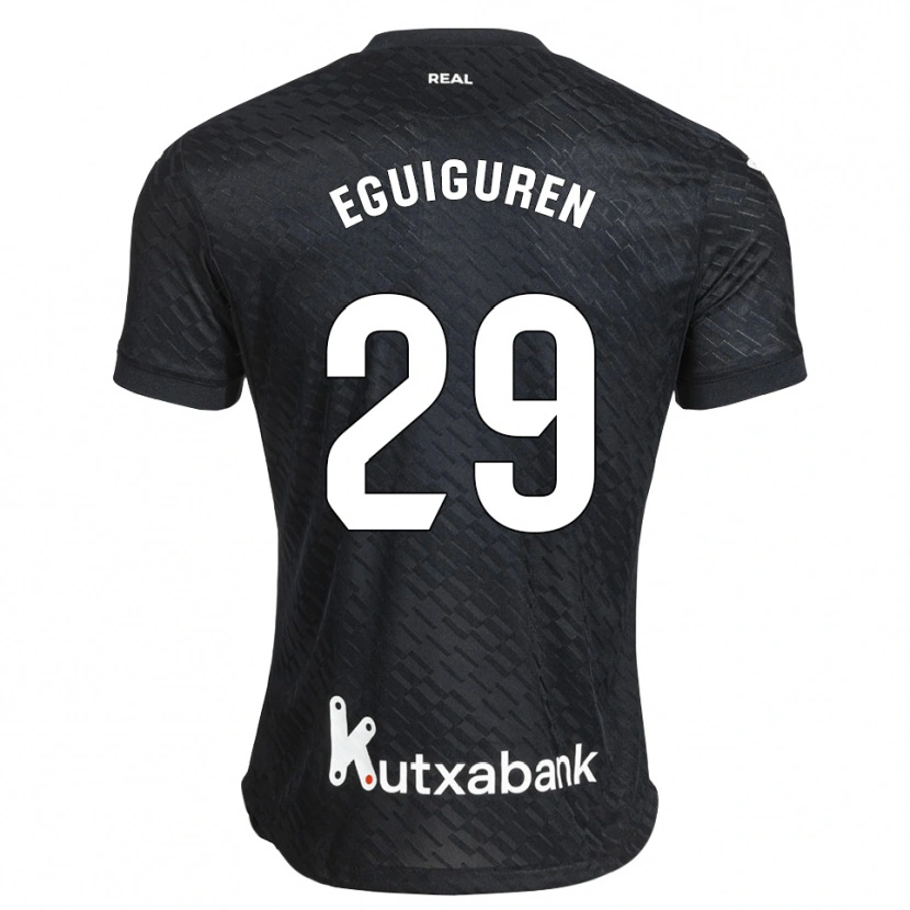 Danxen Herren Intza Eguiguren Beraza #29 Schwarz Weiß Auswärtstrikot Trikot 2026/27 T-Shirt Österreich