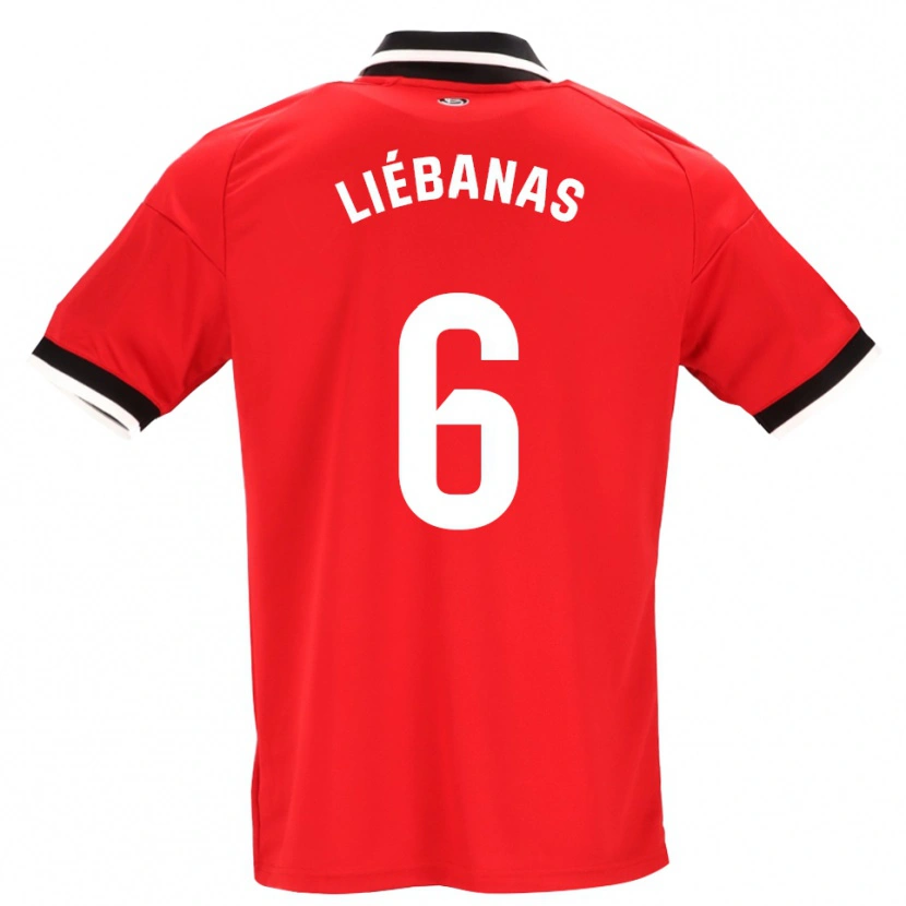 Danxen Herren José Manuel Liébanas #6 Schwarz Weiß Rot Auswärtstrikot Trikot 2026/27 T-Shirt Österreich