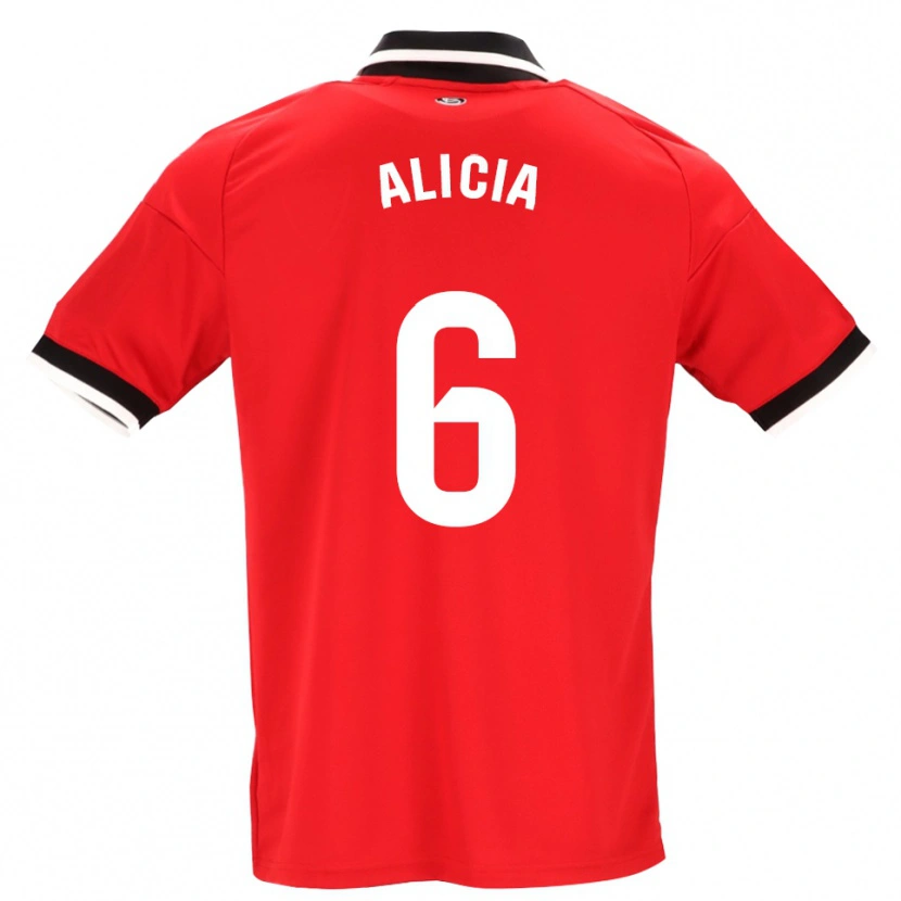 Danxen Herren Alicia Redondo #6 Schwarz Weiß Rot Auswärtstrikot Trikot 2026/27 T-Shirt Österreich