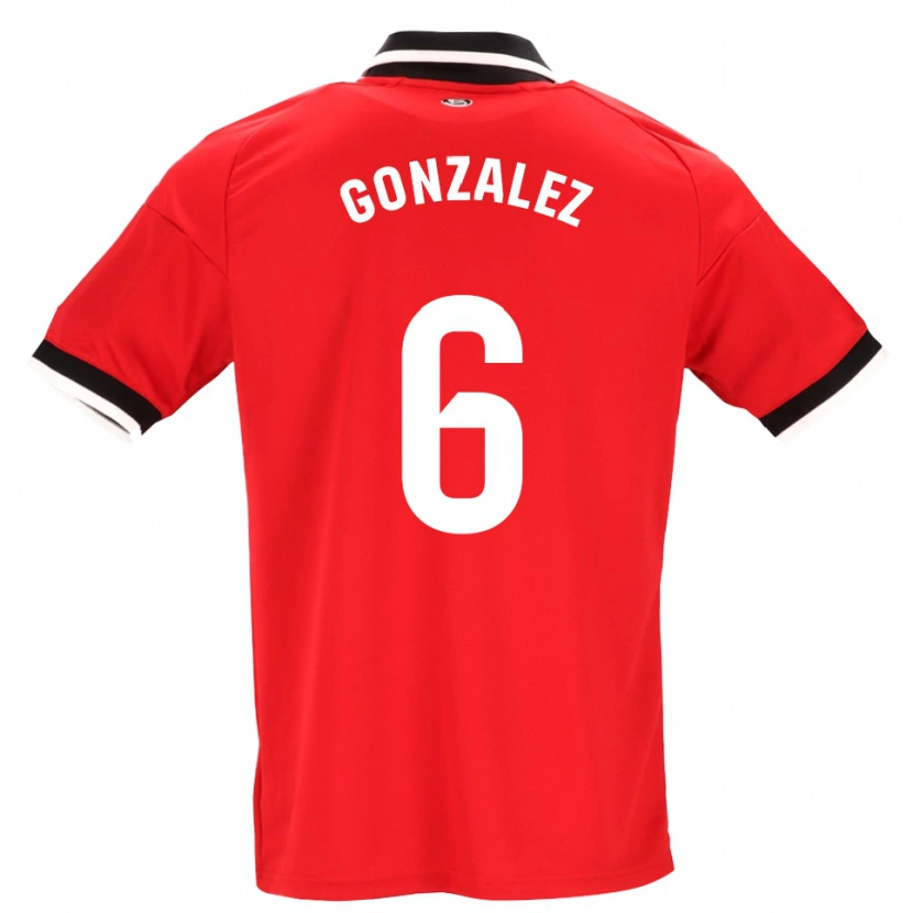 Danxen Herren Pamela González #6 Schwarz Weiß Rot Auswärtstrikot Trikot 2026/27 T-Shirt Österreich