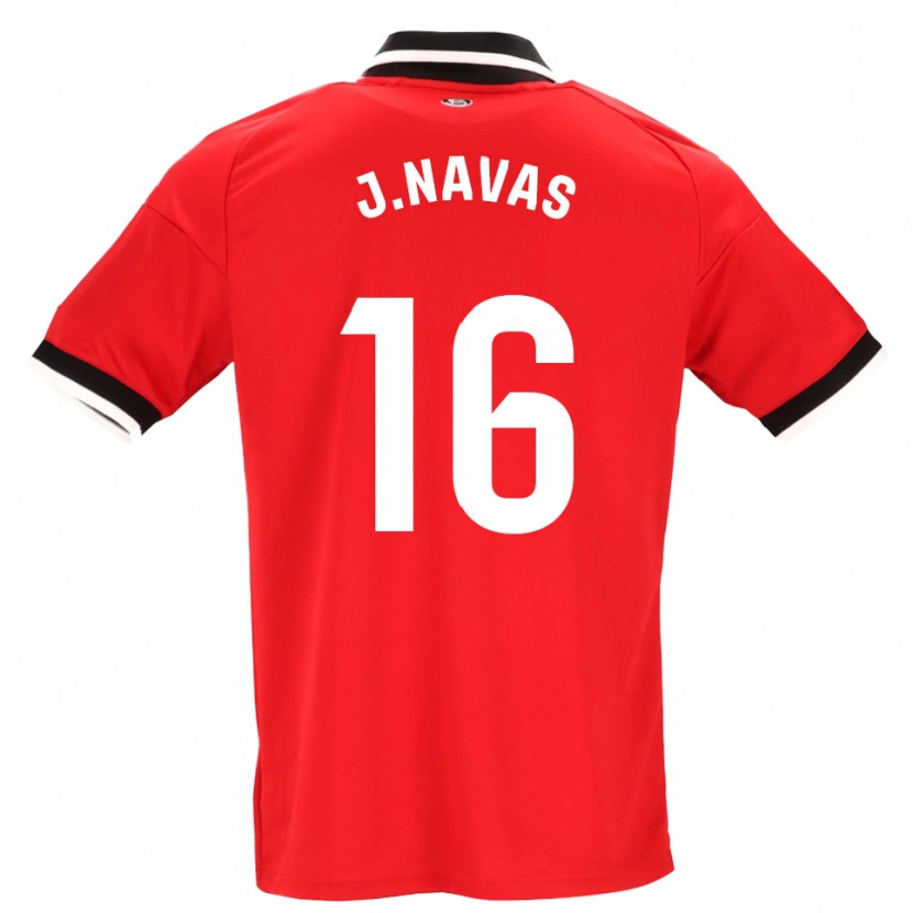 Danxen Herren Jesus Navas #16 Schwarz Weiß Rot Auswärtstrikot Trikot 2026/27 T-Shirt Österreich