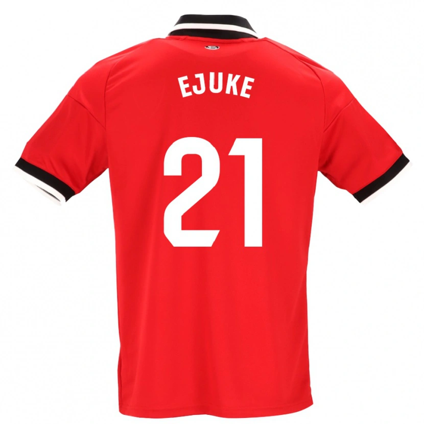 Danxen Herren Chidera Ejuke #21 Schwarz Weiß Rot Auswärtstrikot Trikot 2026/27 T-Shirt Österreich
