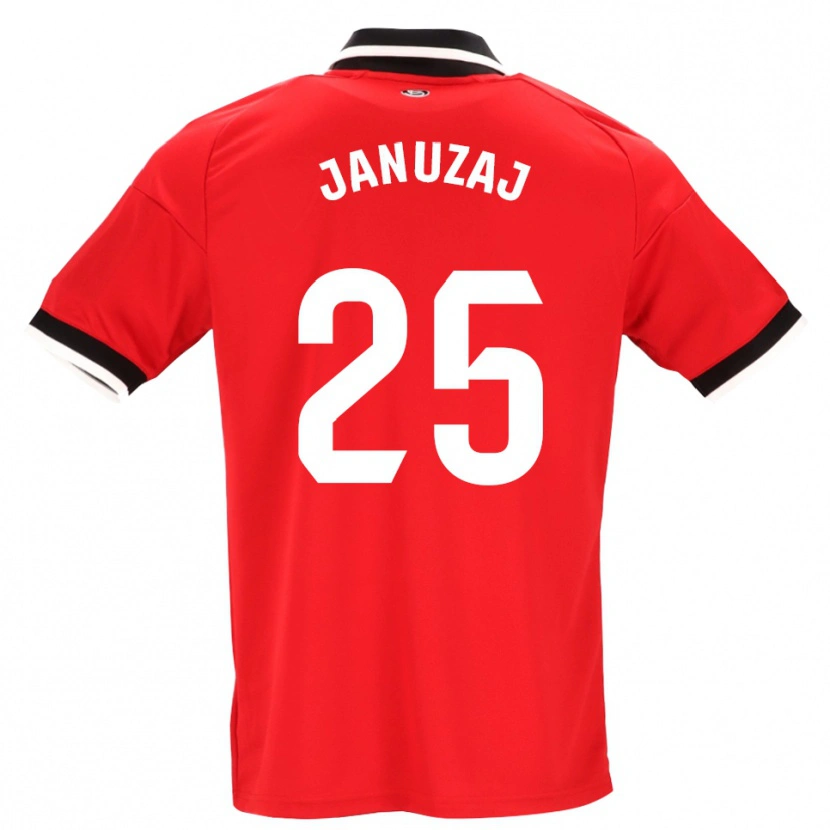 Danxen Herren Adnan Januzaj #25 Schwarz Weiß Rot Auswärtstrikot Trikot 2026/27 T-Shirt Österreich