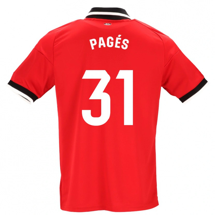 Danxen Herren Lukas Pagés #31 Schwarz Weiß Rot Auswärtstrikot Trikot 2026/27 T-Shirt Österreich