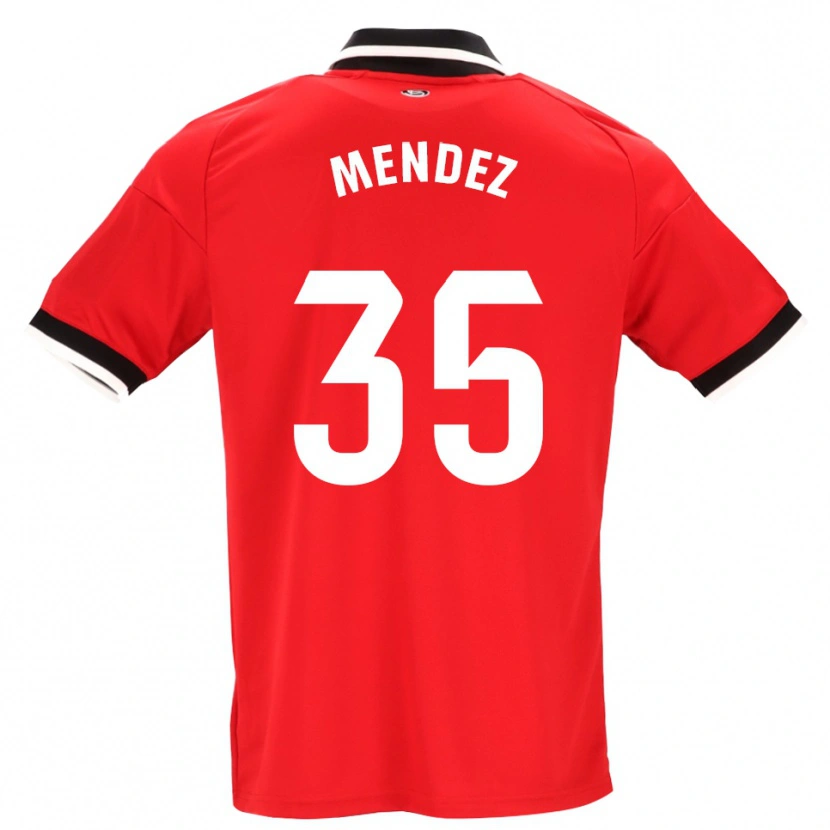 Danxen Herren Tomás Méndez #35 Schwarz Weiß Rot Auswärtstrikot Trikot 2026/27 T-Shirt Österreich