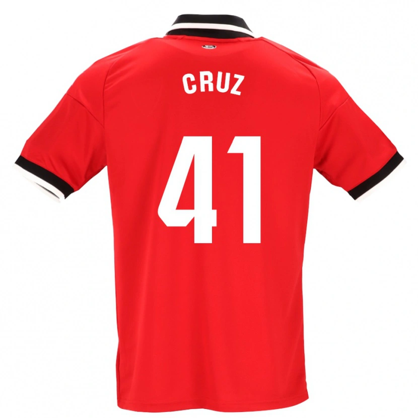 Danxen Herren Jesús Cruz #41 Schwarz Weiß Rot Auswärtstrikot Trikot 2026/27 T-Shirt Österreich