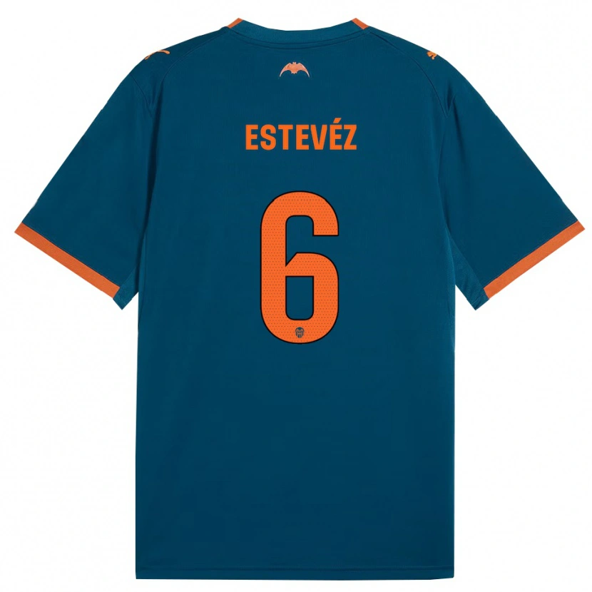 Danxen Herren Alejandro Estevéz #6 Stahlblau Orange Auswärtstrikot Trikot 2026/27 T-Shirt Österreich