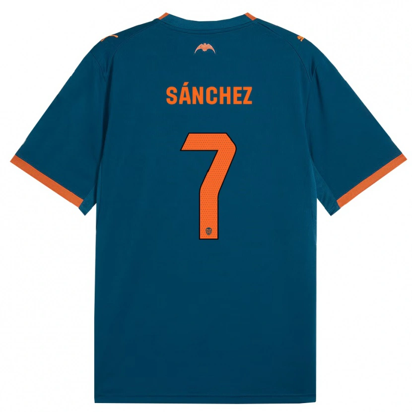 Danxen Herren Dani Sánchez #7 Stahlblau Orange Auswärtstrikot Trikot 2026/27 T-Shirt Österreich