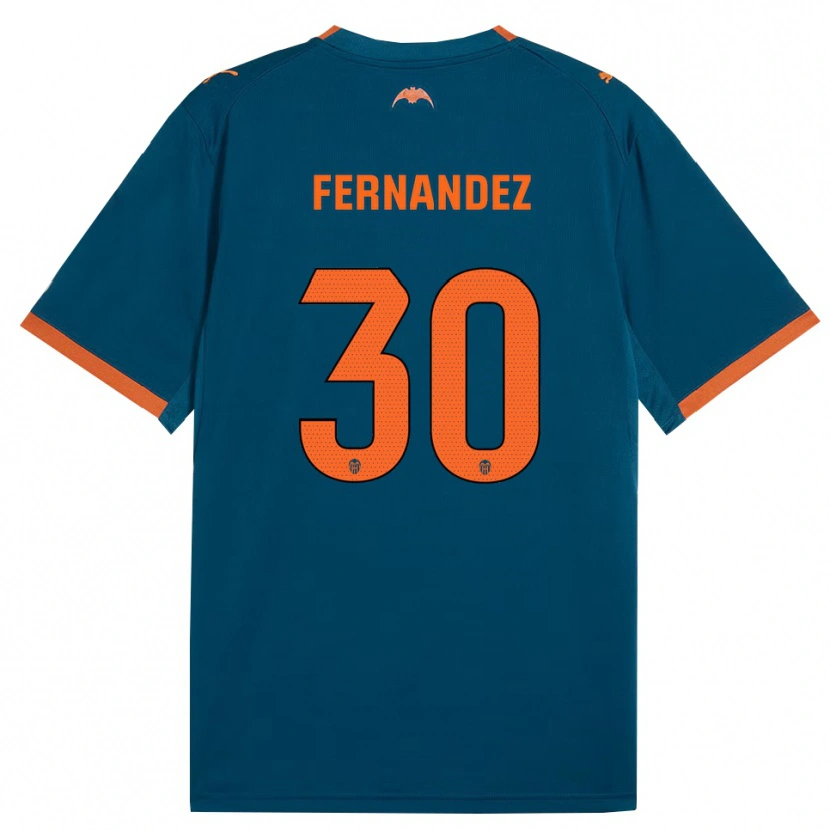 Danxen Herren Rubén Fernández #30 Stahlblau Orange Auswärtstrikot Trikot 2026/27 T-Shirt Österreich