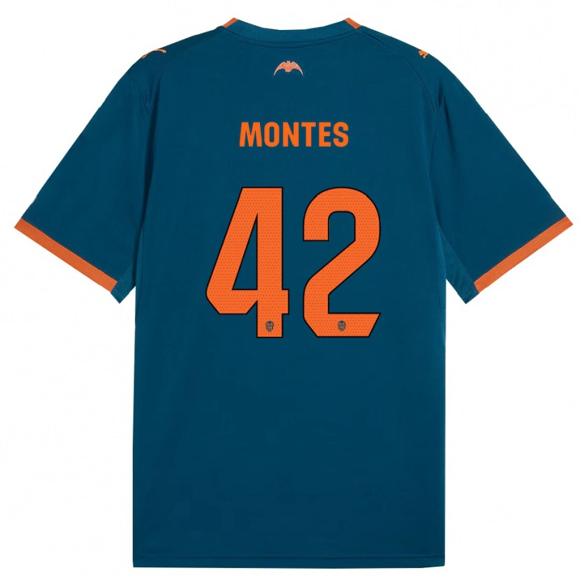 Danxen Herren Jan Montes #42 Stahlblau Orange Auswärtstrikot Trikot 2026/27 T-Shirt Österreich