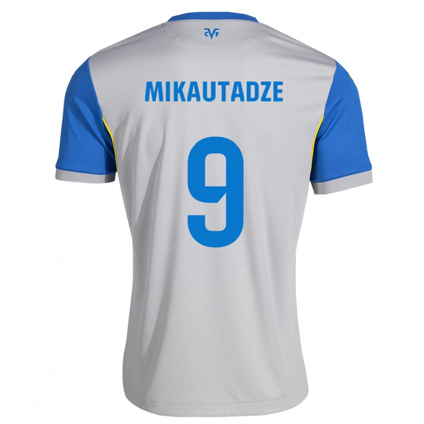 Danxen Herren Georges Mikautadze #9 Dodgerblau Grau Auswärtstrikot Trikot 2026/27 T-Shirt Österreich