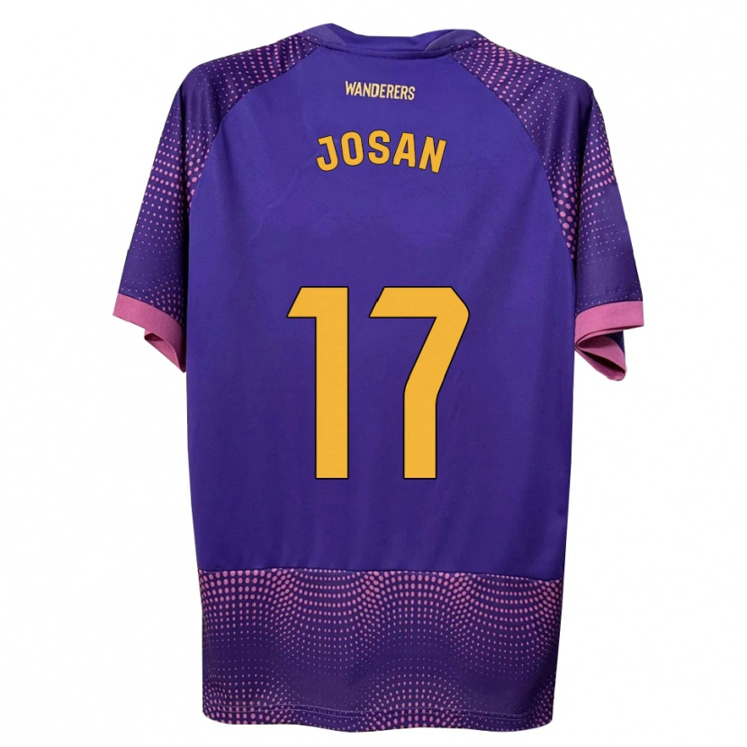Danxen Herren José Antonio Ferrández Pomares #17 Lila Weiß Rosa Auswärtstrikot Trikot 2026/27 T-Shirt Österreich
