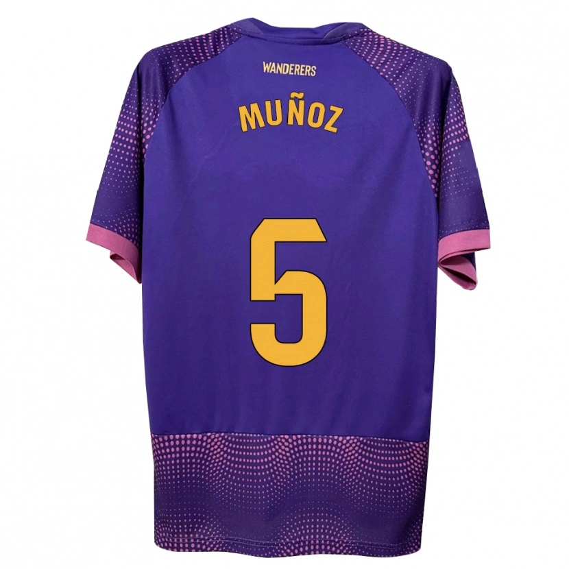 Danxen Herren Ismael Muñoz #5 Lila Weiß Rosa Auswärtstrikot Trikot 2026/27 T-Shirt Österreich