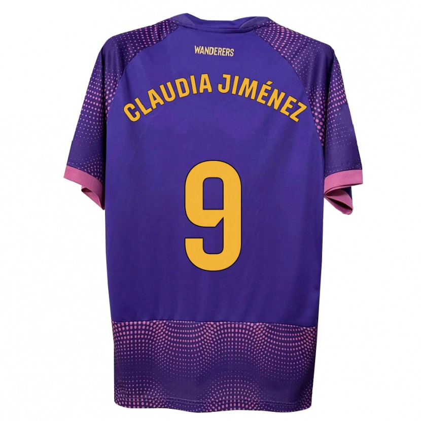 Danxen Herren Claudia Jiménez Gutiérrez #9 Lila Weiß Rosa Auswärtstrikot Trikot 2026/27 T-Shirt Österreich
