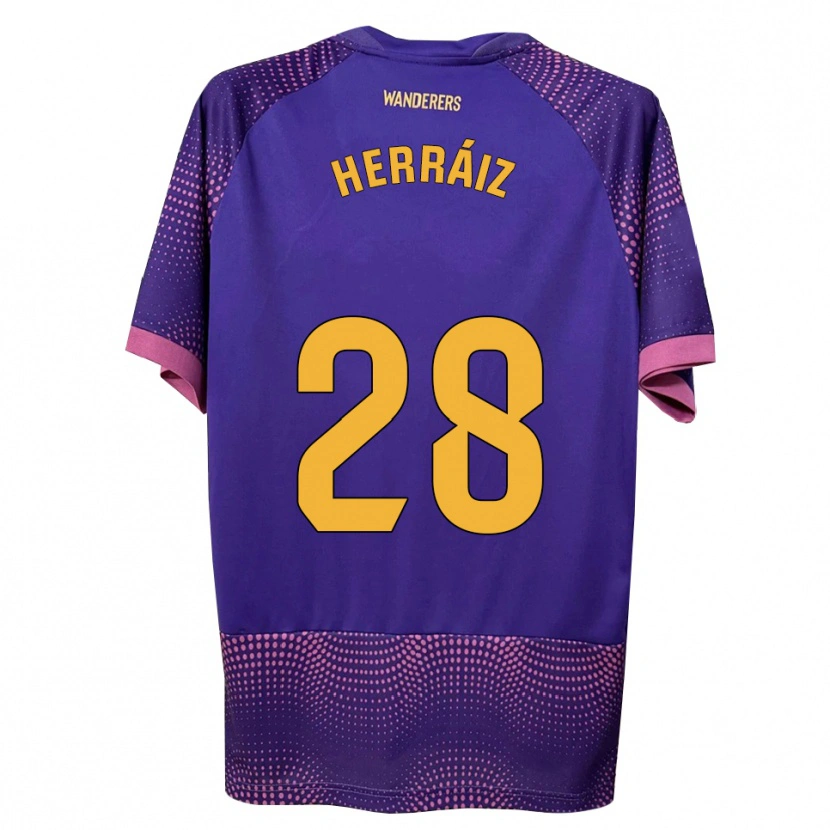 Danxen Herren Alex Herráiz #28 Lila Weiß Rosa Auswärtstrikot Trikot 2026/27 T-Shirt Österreich