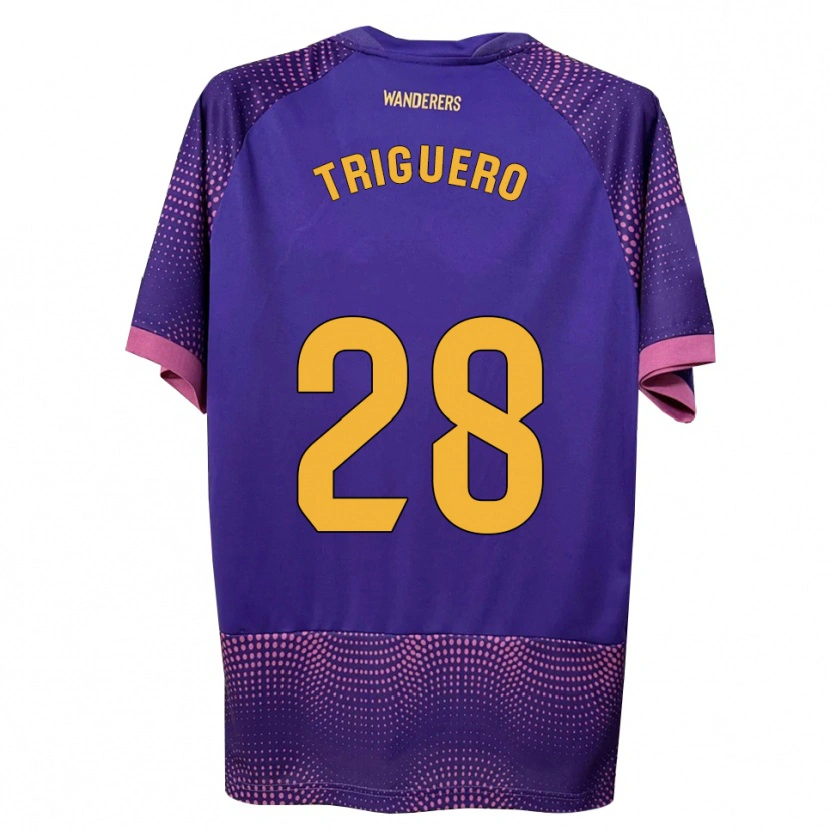 Danxen Herren Dani Triguero #28 Lila Weiß Rosa Auswärtstrikot Trikot 2026/27 T-Shirt Österreich