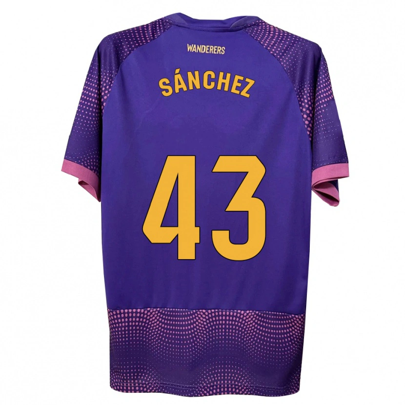 Danxen Herren Diego Sánchez #43 Lila Weiß Rosa Auswärtstrikot Trikot 2026/27 T-Shirt Österreich
