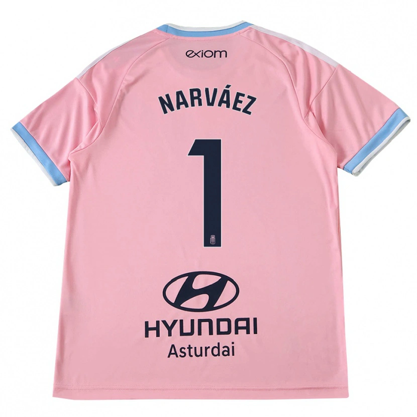 Danxen Herren Miguel Narváez #1 Kornblumenblau Rosa Auswärtstrikot Trikot 2026/27 T-Shirt Österreich