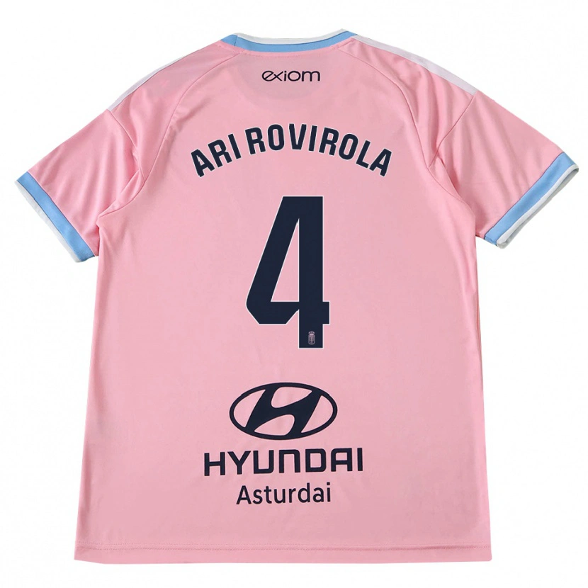 Danxen Herren Ari Rovirola #4 Kornblumenblau Rosa Auswärtstrikot Trikot 2026/27 T-Shirt Österreich