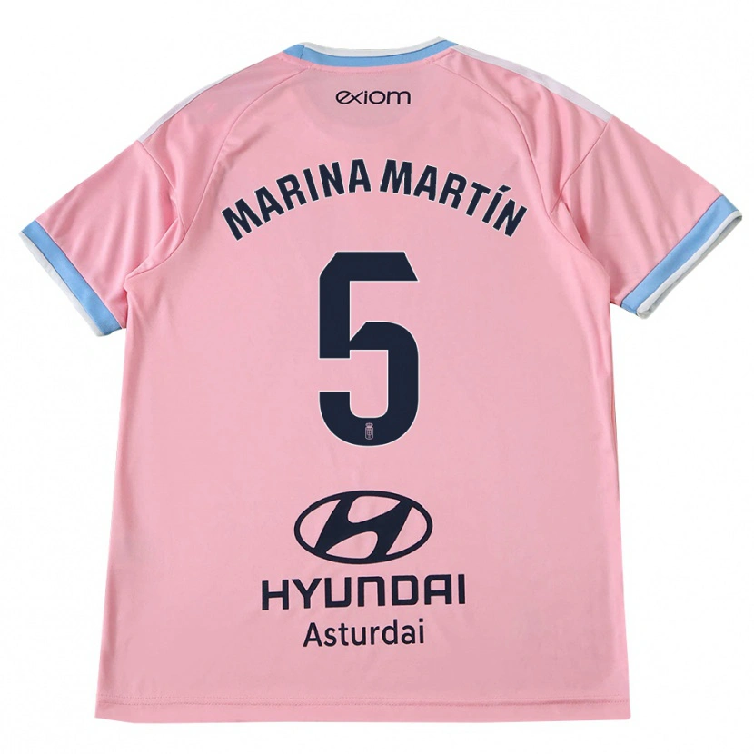 Danxen Herren Marina Martín #5 Kornblumenblau Rosa Auswärtstrikot Trikot 2026/27 T-Shirt Österreich