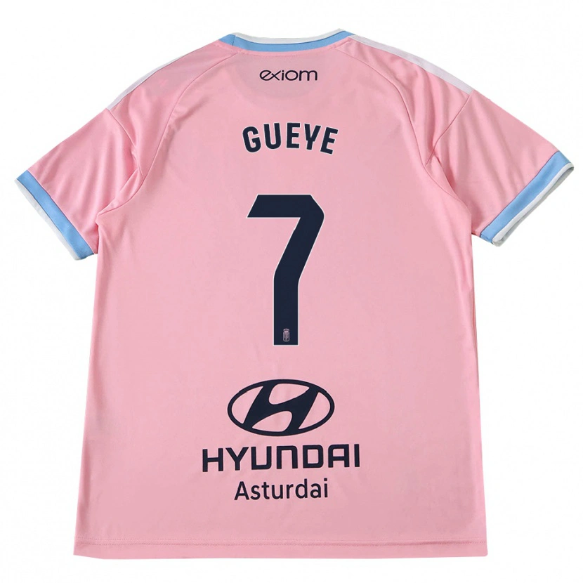 Danxen Herren Lamine Gueye #7 Kornblumenblau Rosa Auswärtstrikot Trikot 2026/27 T-Shirt Österreich