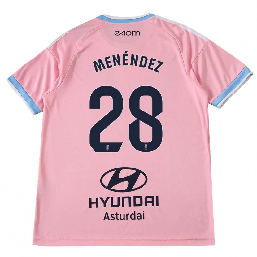 Danxen Herren Diego Menéndez #28 Kornblumenblau Rosa Auswärtstrikot Trikot 2026/27 T-Shirt Österreich