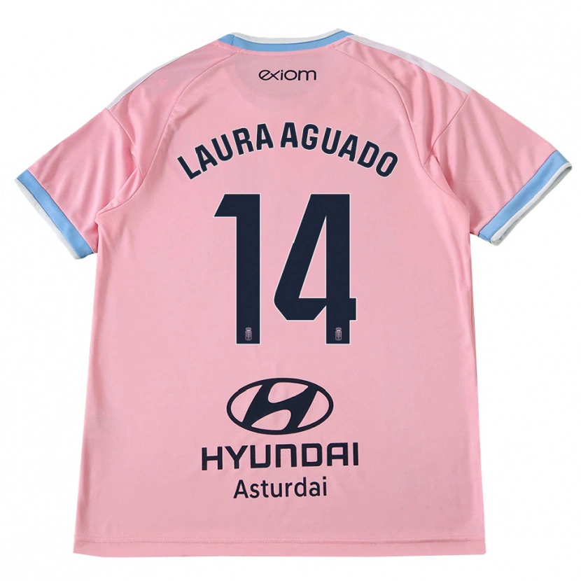 Danxen Herren Laura Aguado #14 Kornblumenblau Rosa Auswärtstrikot Trikot 2026/27 T-Shirt Österreich