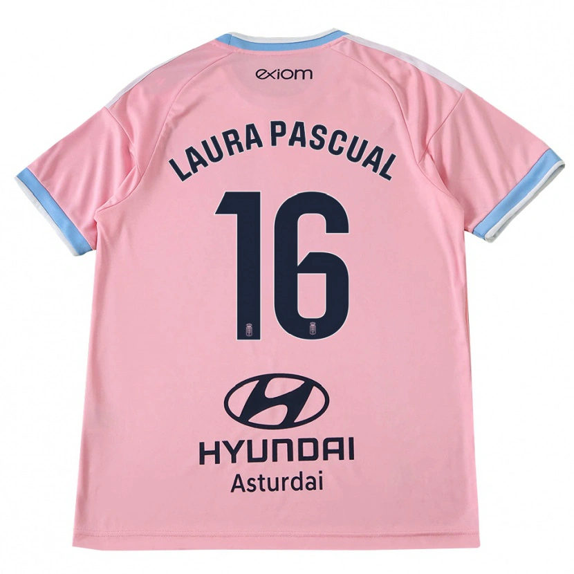 Danxen Herren Laura Pascual #16 Kornblumenblau Rosa Auswärtstrikot Trikot 2026/27 T-Shirt Österreich
